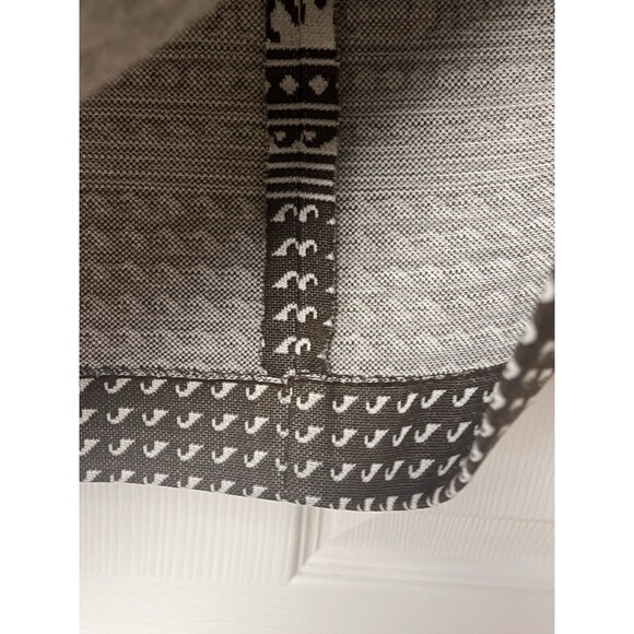 Vintage 70s Fair Isle Brown White Women's Sleeveless Top Medium Unbranded - Picture 6 of 6